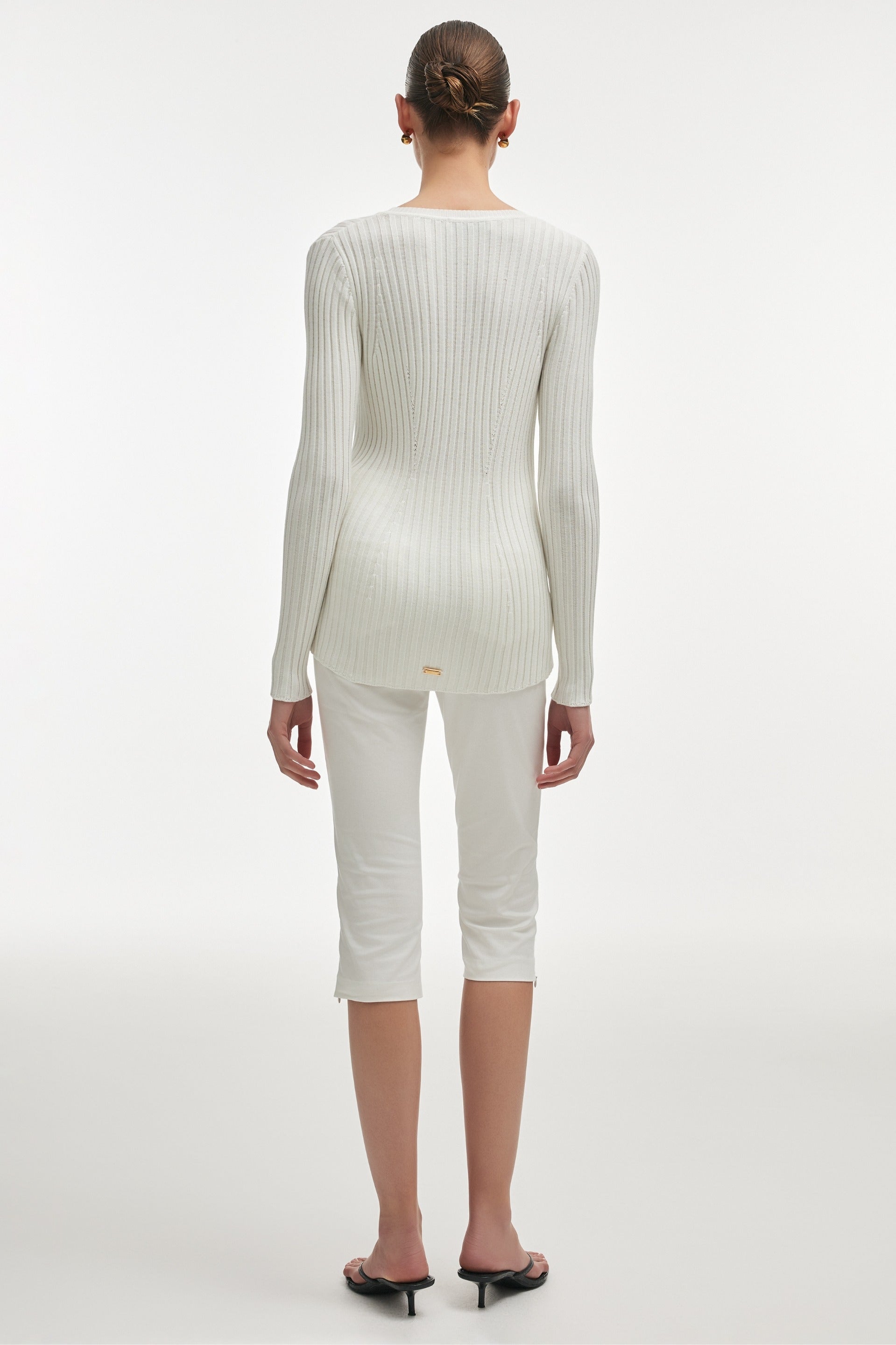 FEMME KNITTED CARDIGAN WHITE