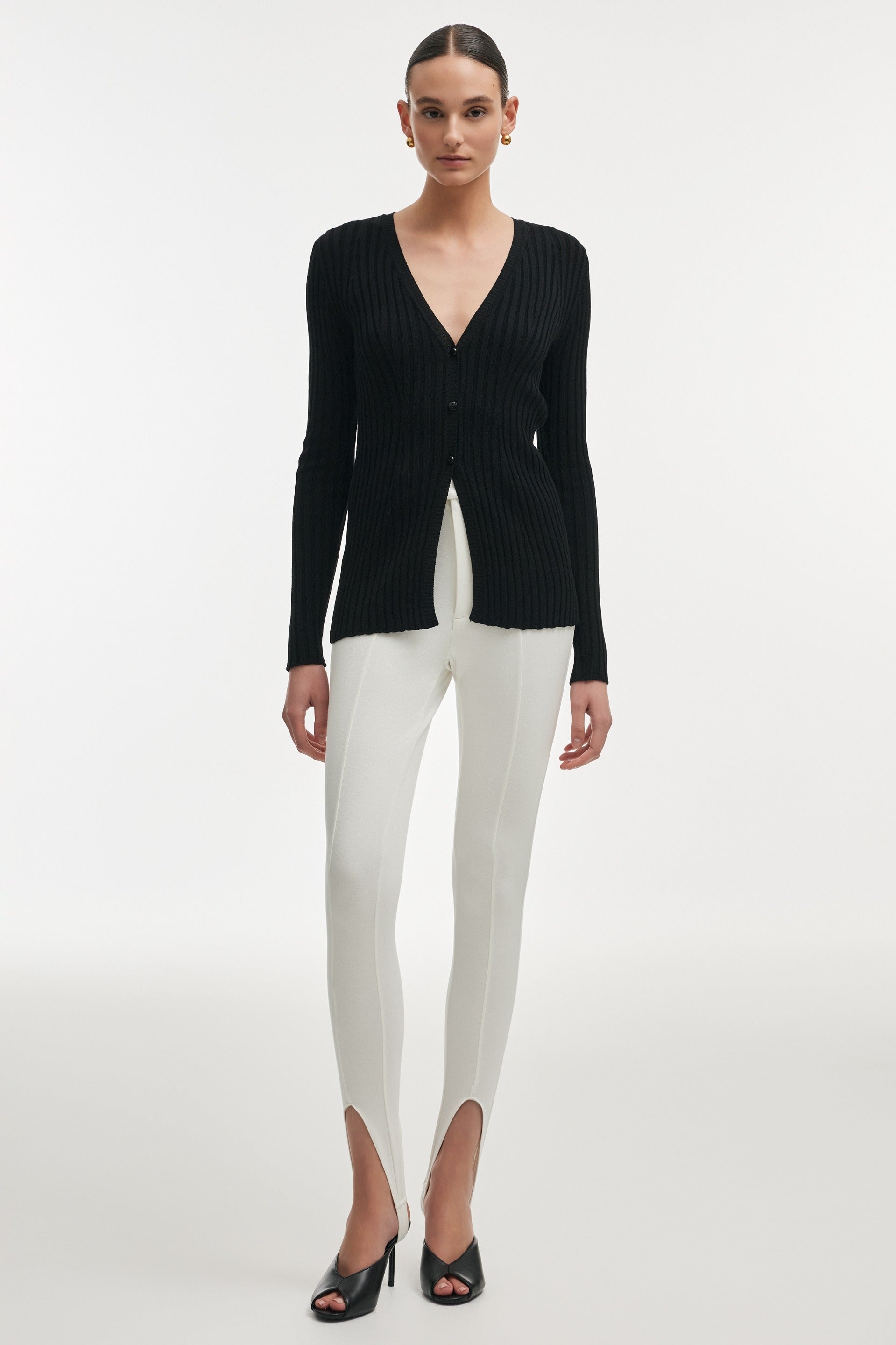 FEMME KNITTED CARDIGAN BLACK