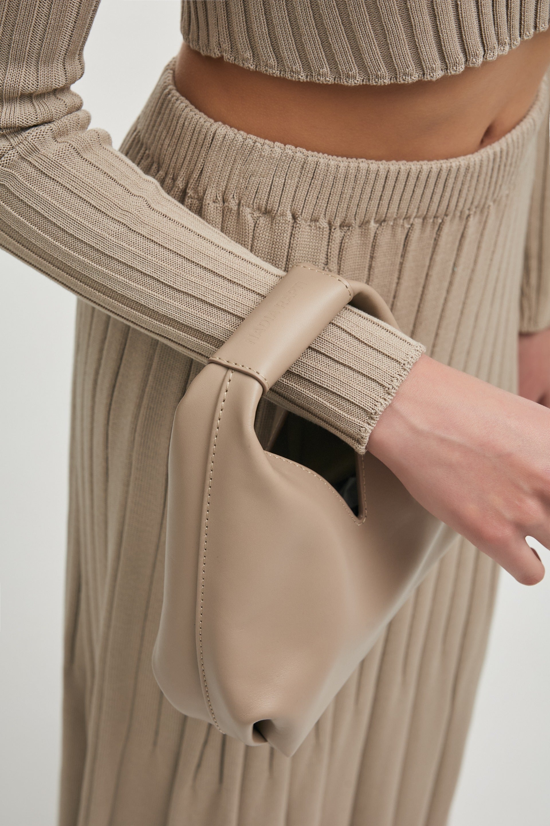 SIENA LEATHER BAG GREIGE