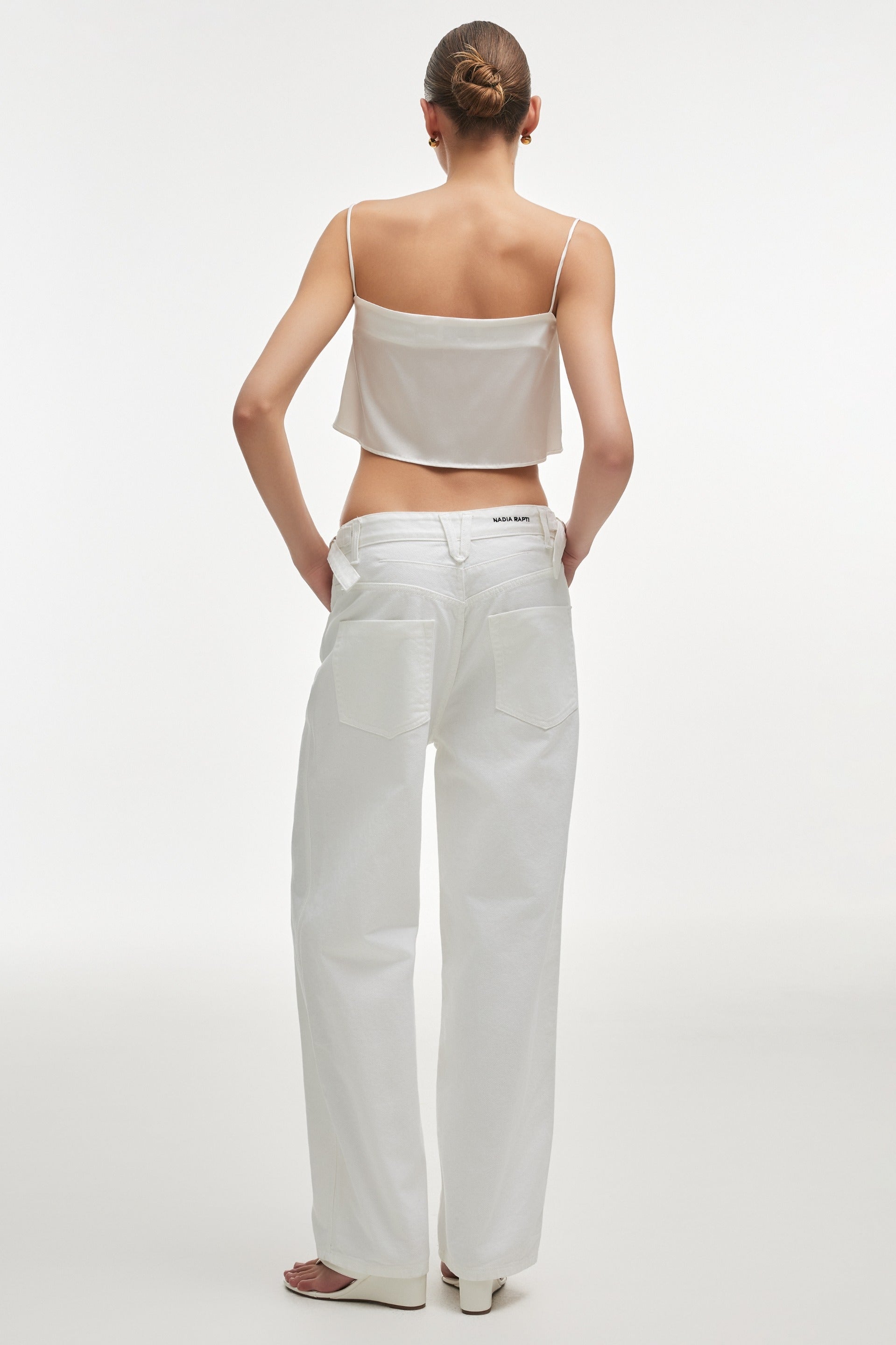 TAYLOR DENIM TROUSERS - WHITE