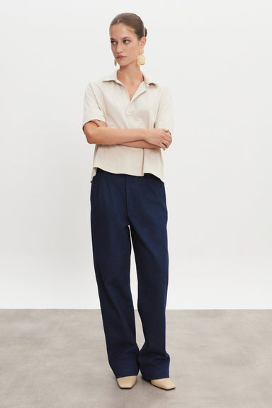 Nadia Rapti Jazz Polo Blouse Beige