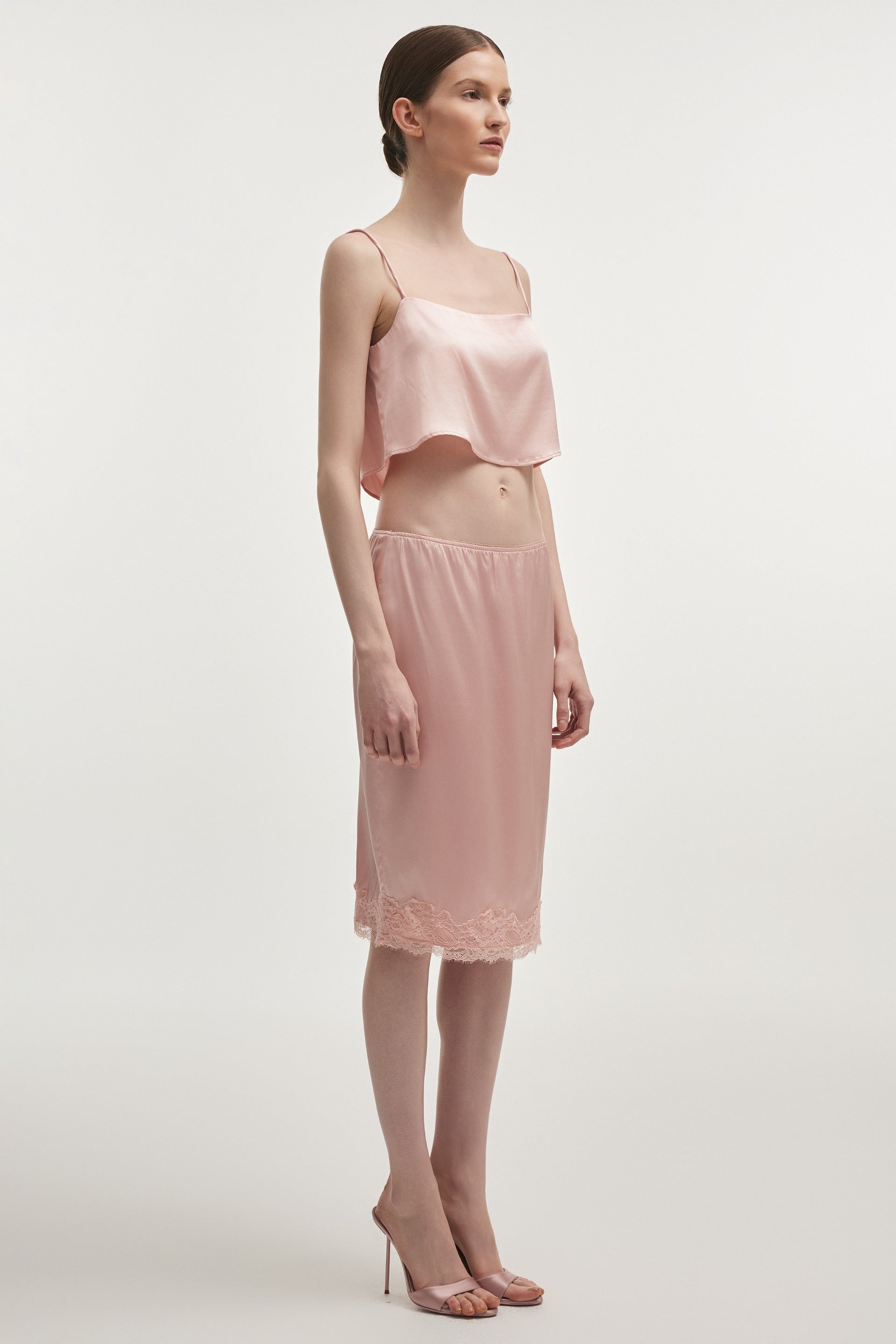 NAIA MIDI SKIRT PINK