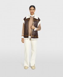 THEATRE (REF. 64535) ANTIC BROWN - FAUX SHEARLING JACKET