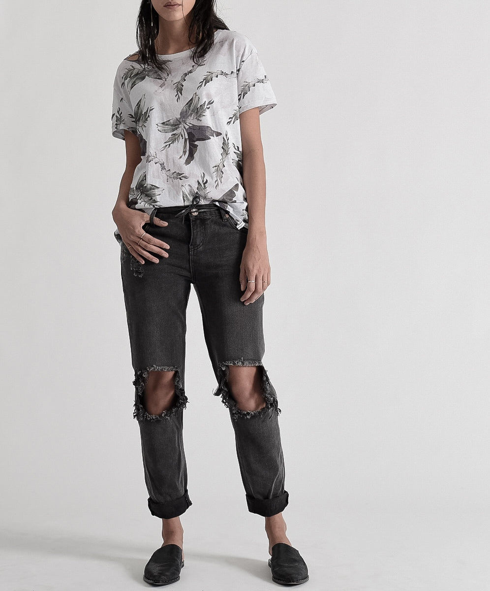 BASALT AWESOME BAGGIES ΜΑΥΡΟ STRAIGHT LEG JEAN SKU:18225A