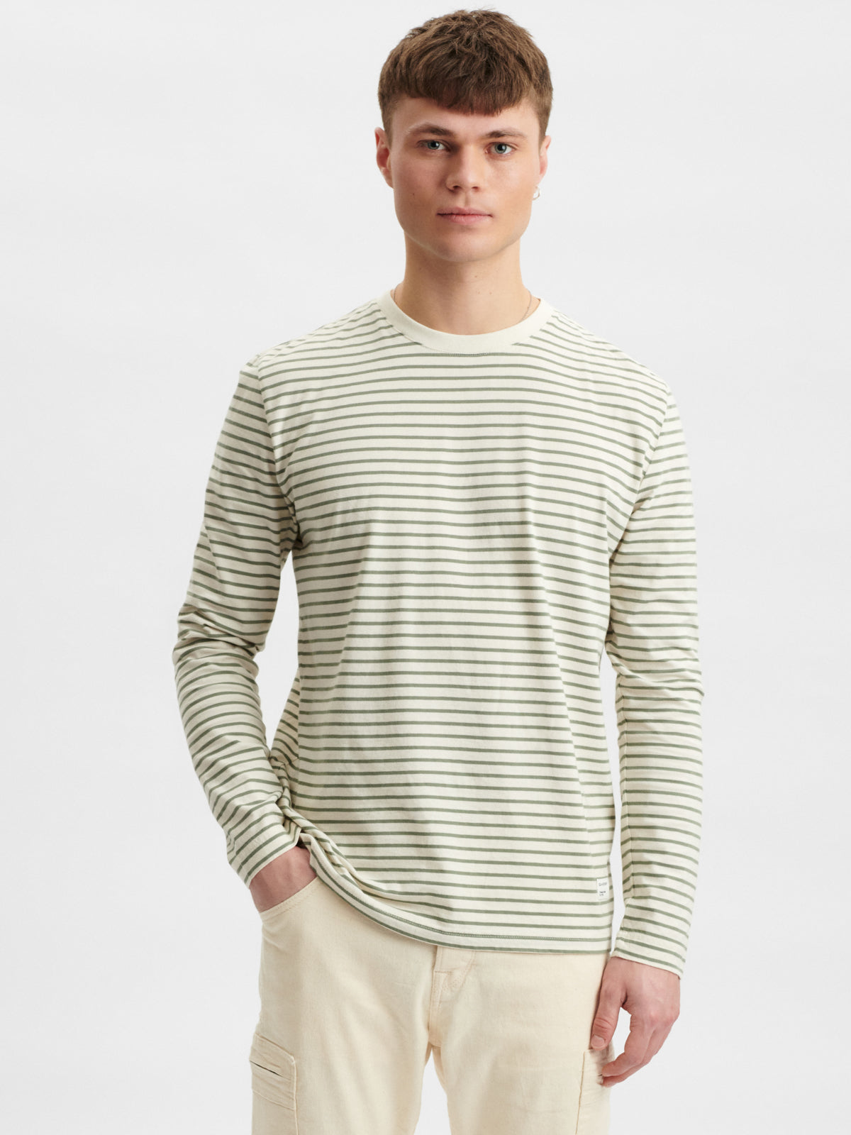 ADAM STRIPES LS TEE