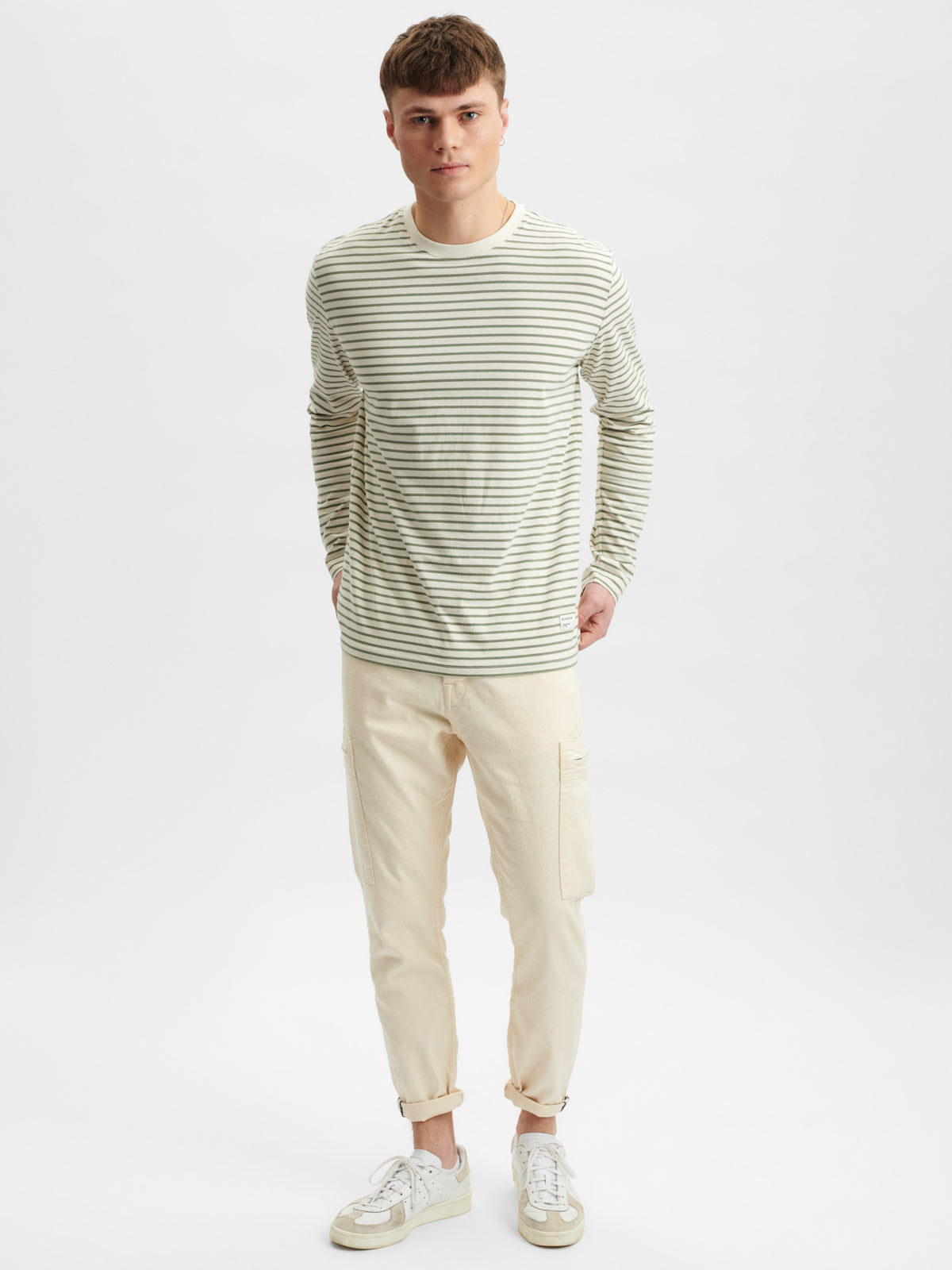 ADAM STRIPES LS TEE