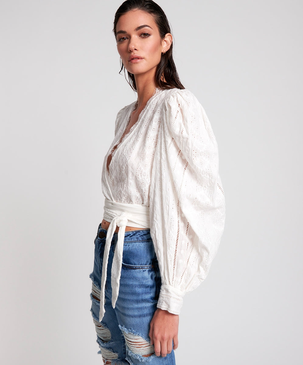 ETHEREAL COTTON WRAP TOP Κωδικός προϊόντος: 23257