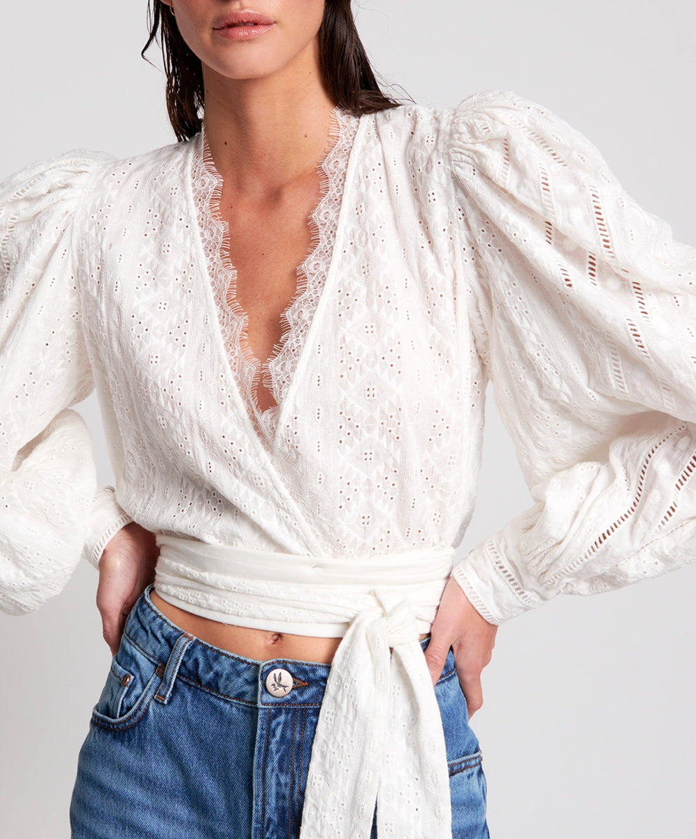 ETHEREAL COTTON WRAP TOP Κωδικός προϊόντος: 23257