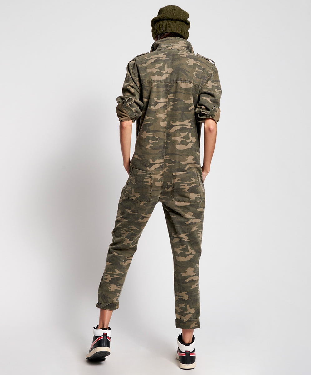 Camo store utility jumpsuit