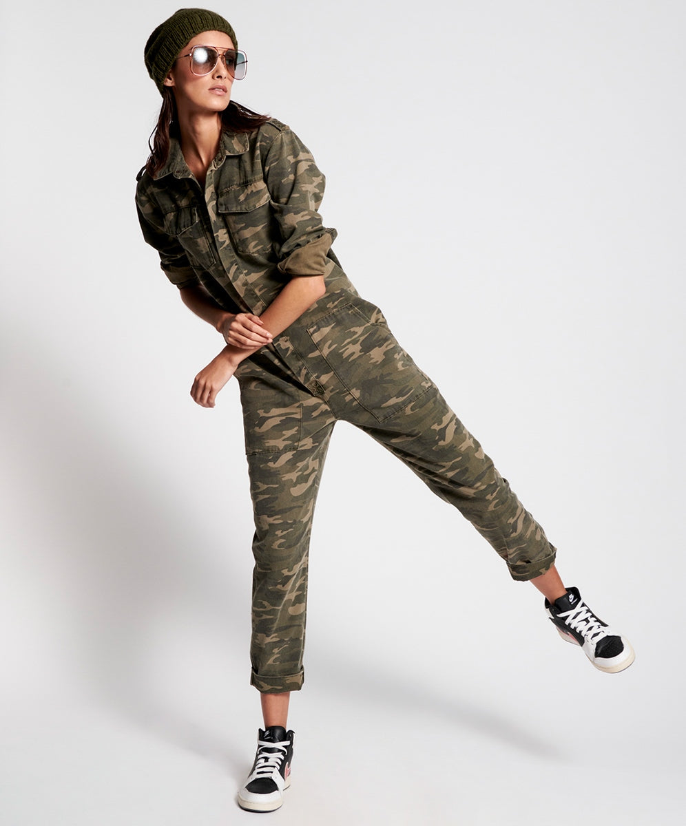 Camouflage jumpsuit best sale womens forever 21