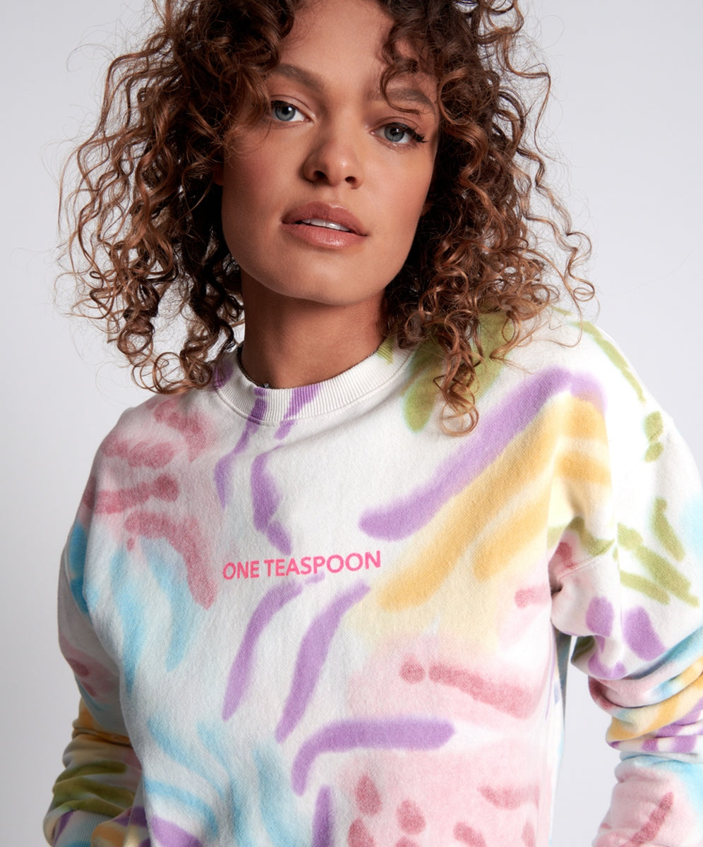 HAND PAINTED COSMIC UNISEX SWEATER SKU:24882A