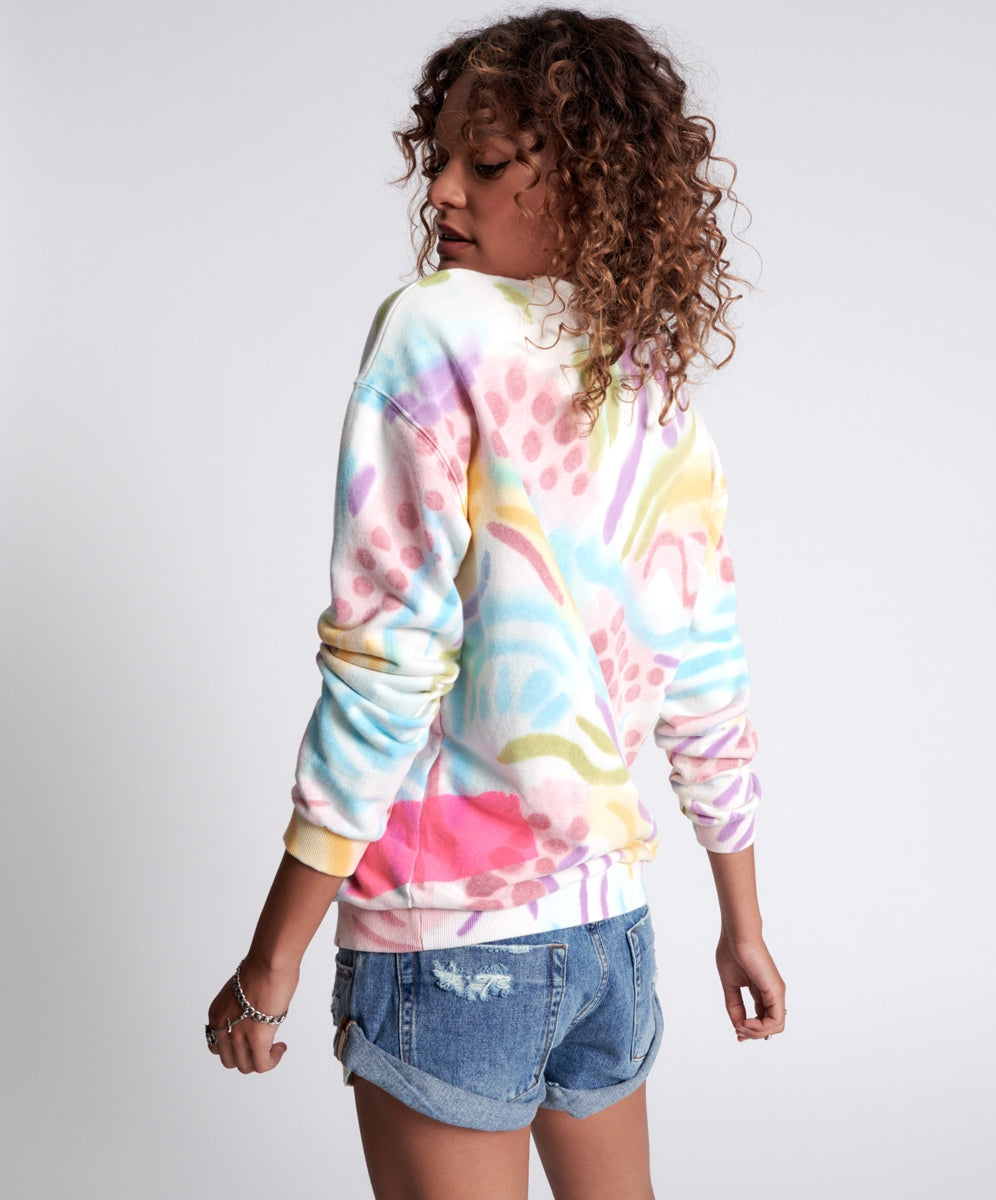 HAND PAINTED COSMIC UNISEX SWEATER SKU:24882A