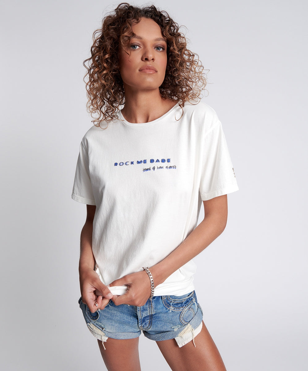 ROCK ME BABE SOS UNISEX TEE SKU:25093