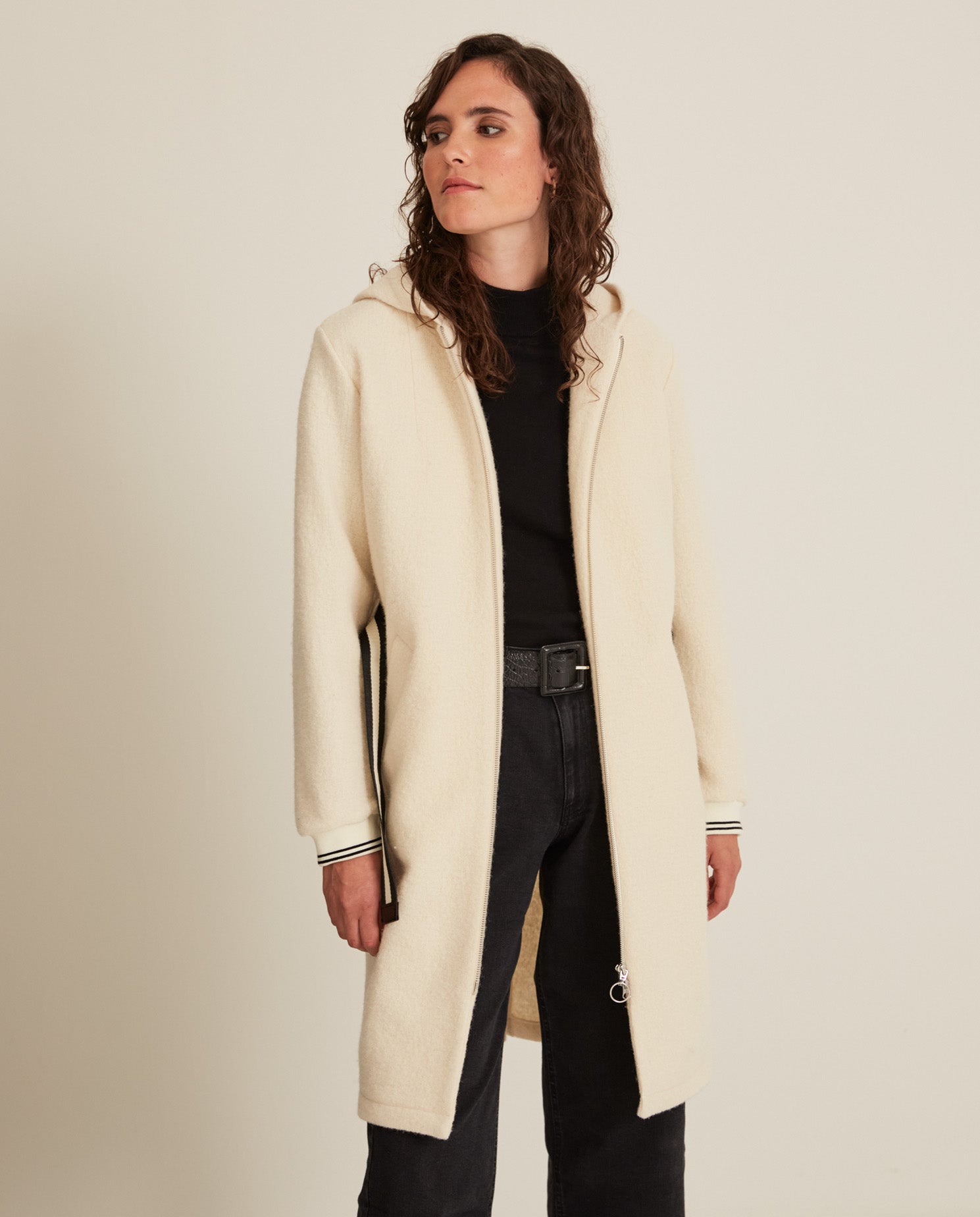 WOOL HOODED COAT  Ref. 33602