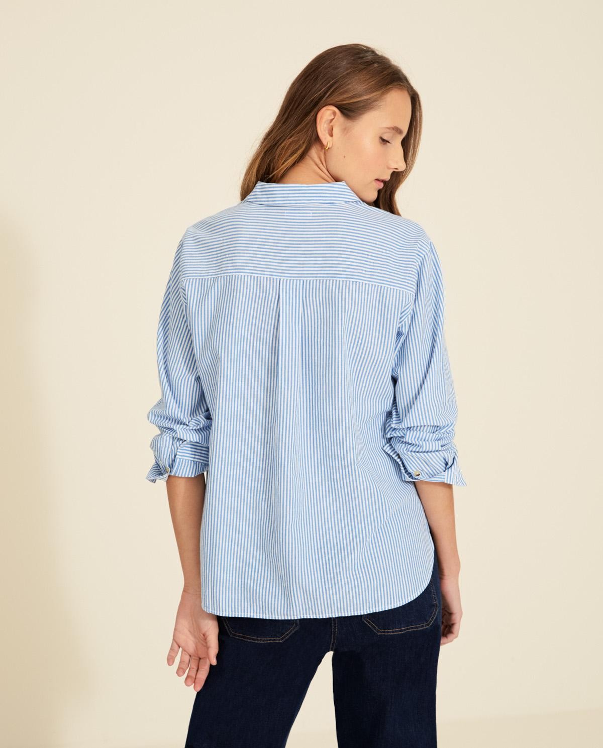 STRIPED VOILE SHIRT   Ref. 34853