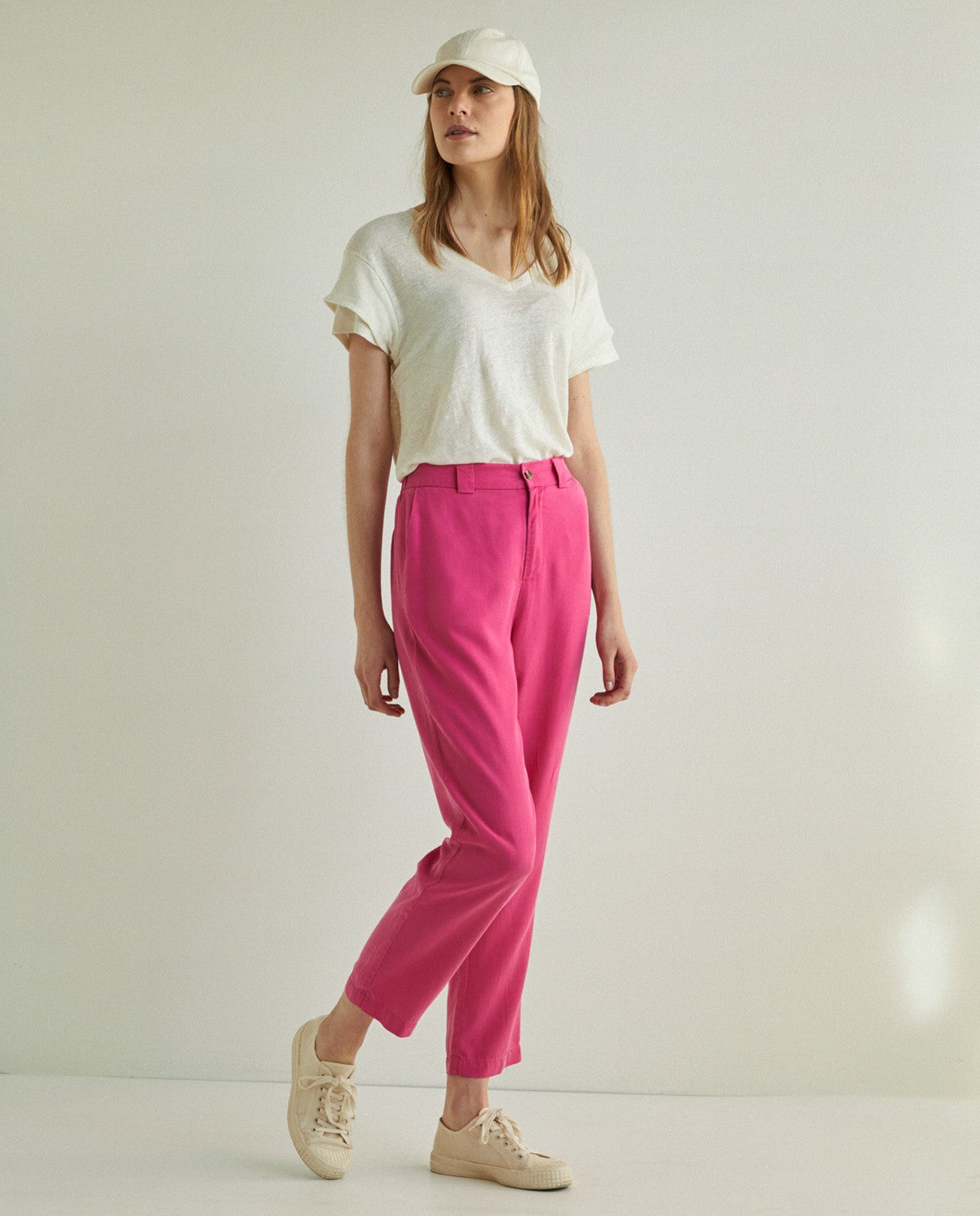 TENCEL TROUSERS PURPLE  Ref. 38810