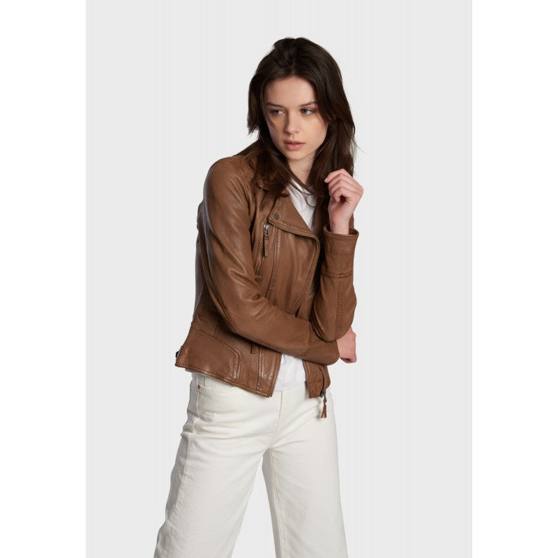 CAMERA (REF. 60861) COGNAC - GENUINE LEATHER JACKET