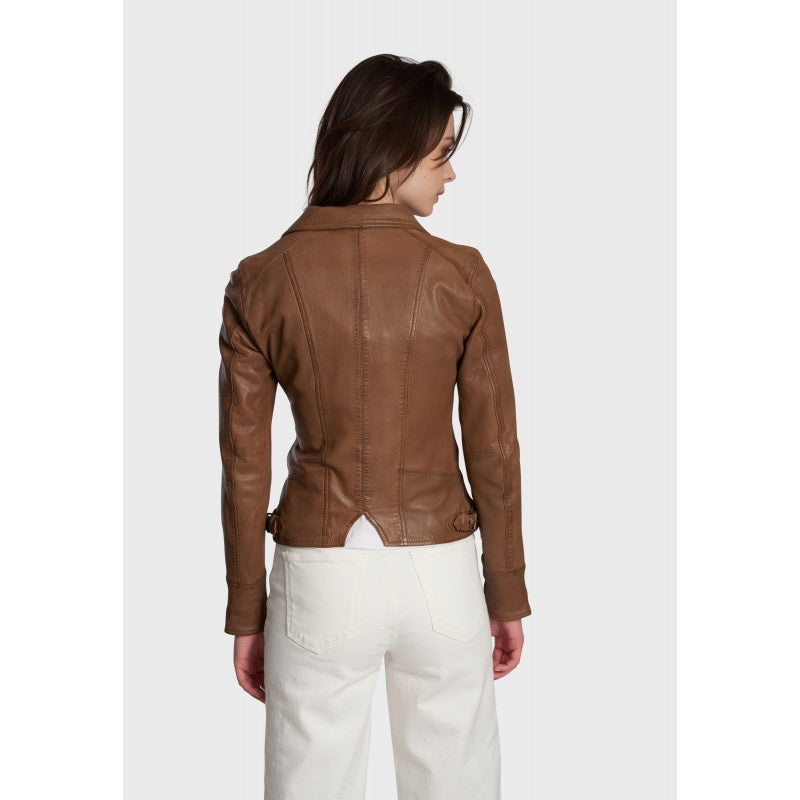 CAMERA (REF. 60861) COGNAC - GENUINE LEATHER JACKET