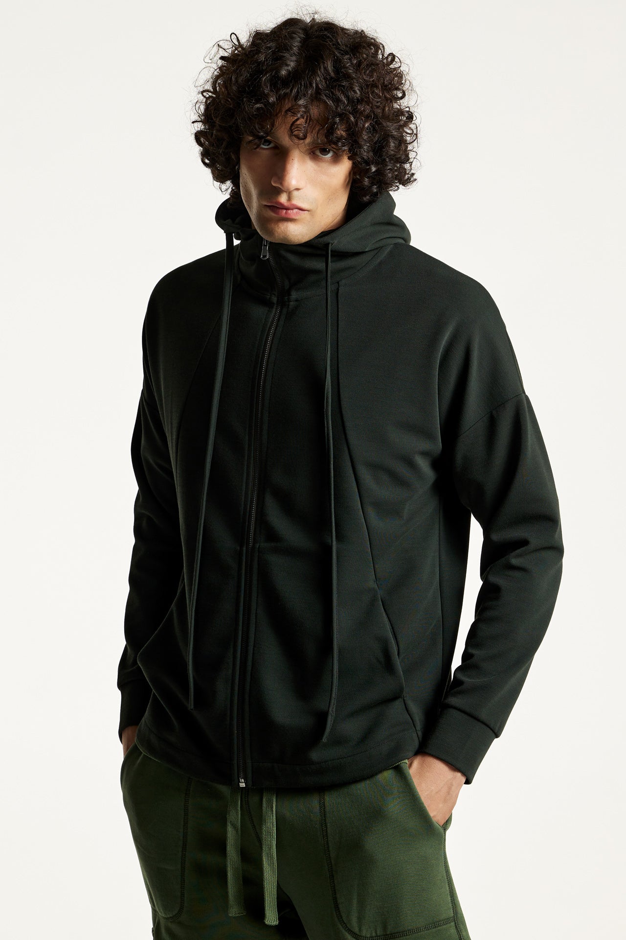 Divided Detailing Sport Full Zip DARK ARMY DLMF12W22