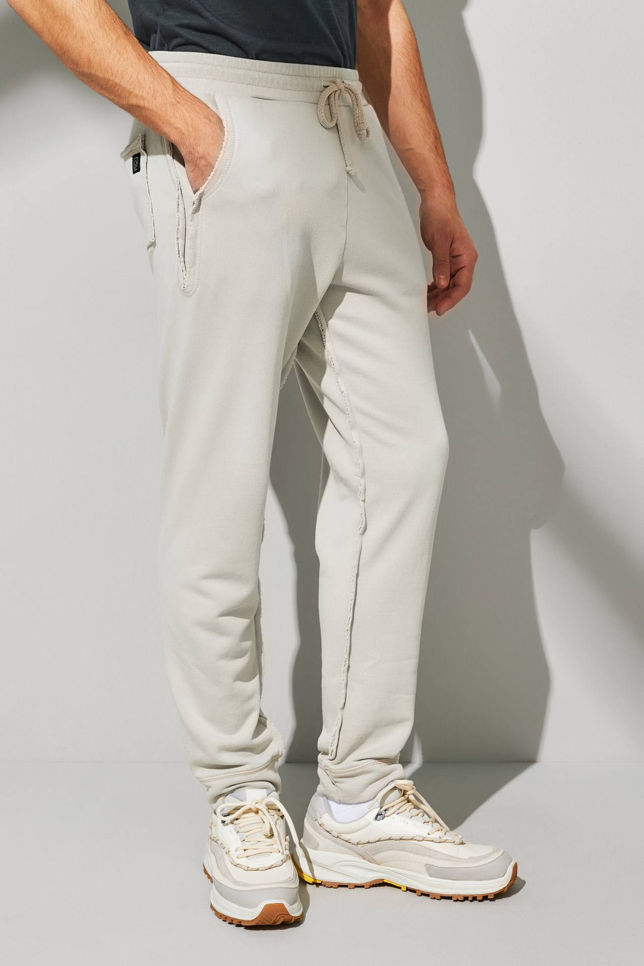 Acid Raw Edge Cut Pocket Sweatpants