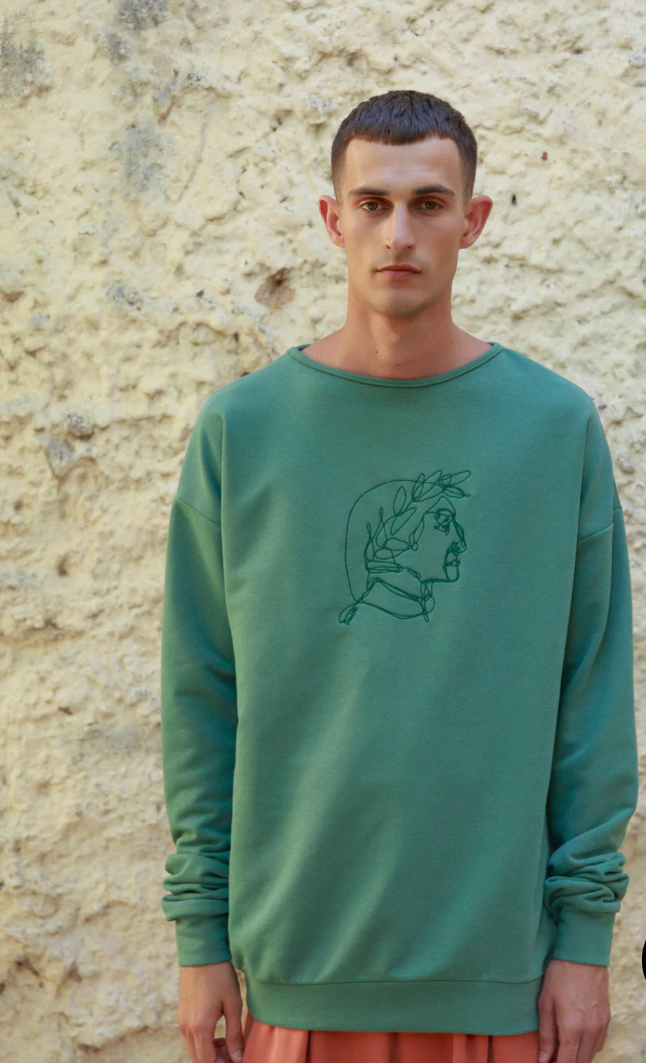 DANTE EMBROIDERED SWEATSHIRT GREEN