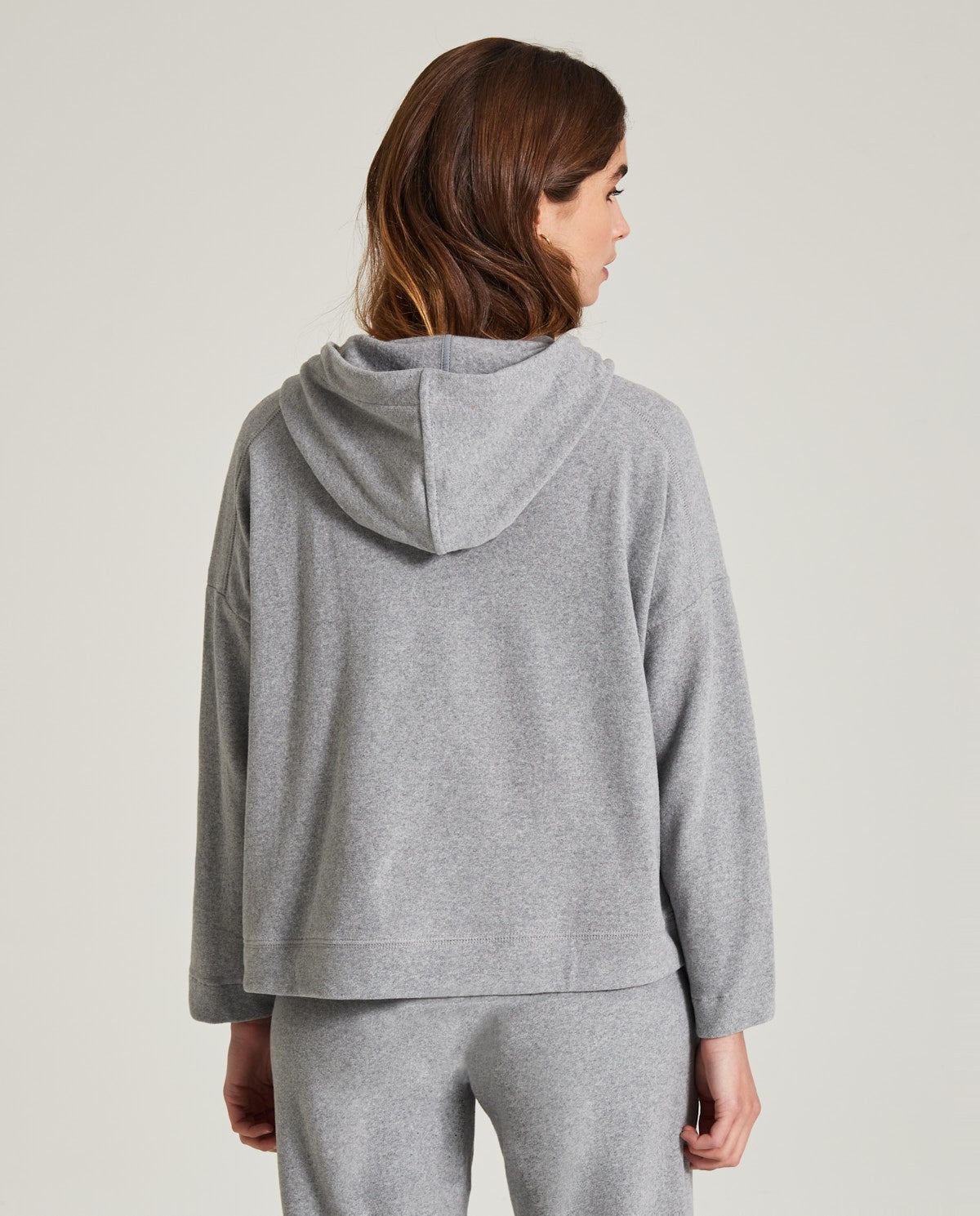 KNITTED SWEATSHIRT (HOODY) GREY Ref. 35464